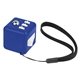 aerial view a blue with white accents cube fidget - fidget toy, image 1 of 3