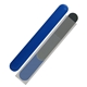 a blue emery board with sleeve