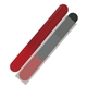a red emery board with sleeve