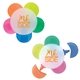 5 Color Flower - Shaped Frosted Case W / Highlighters