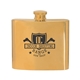 5 oz Stainless Steel Gold Plated Hip Flask