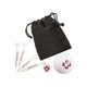 aerial view a group of golf gift set in velour bag, image 3 of 9