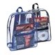 a group of pvc clear backpack