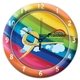 aerial view a group of full color case dial wall clock - 10.75 diameter, image 4 of 4