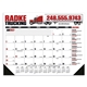aerial view a group of vinyl corner multi - color desk pad calendar, image 3 of 8