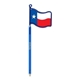 a group of texas flag - billboard(tm) inkbend standard(tm)