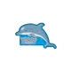 a group of dolphin - die cut magnets