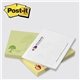 aerial view a group of post - it(r) printed notes 3 x 4 , 25 sheets - recycled, image 4 of 11