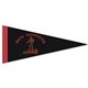 aerial view a group of 8 x 18 colored felt pennant - with 1 sewn strip, image 3 of 5