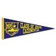 aerial view a group of 12 x 30 colored felt pennant - with 1 sewn strip, image 2 of 3