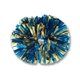 aerial view a group of 2- color mix metallic show pom - 4, image 1 of 2