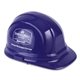 aerial view a group of decal imprinted hard hat - hard hat - 2 sides, image 1 of 4