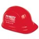aerial view a group of decal imprinted hard hat - hard hat - 2 sides, image 3 of 4