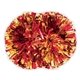 aerial view a group of 2- color mix metallic show pom - 5, image 1 of 2