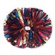 aerial view a group of 3- color mix metallic show pom - 5, image 1 of 2