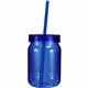 aerial view a group of 24 oz plastic mason jar, full color digital, image 14 of 21