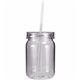 aerial view a group of 24 oz plastic mason jar, full color digital, image 15 of 21