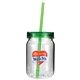 aerial view a group of 24 oz plastic mason jar, full color digital, image 5 of 21