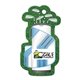 a group of golf bag shaped luggage tag
