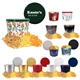 aerial view a group of two gallon fresh popcorn tin, image 1 of 29