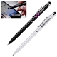 a group of aluminum ballpoint pen with soft - touch stylus tip