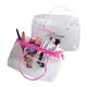 aerial view a group of strings attached crystal clear tote bag, image 2 of 2