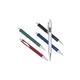 a group of click action solid brass barrel ballpoint pen