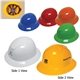 a group of full brim hard hat with 6- point ratchet suspension