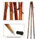 a group of wooden hiking stick