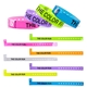 a group of translucent event bands