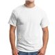 a white hanes(r)- ecosmart(r)50/50 cotton / poly t - shirt