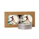 aerial view a group of scented candle 2- pack in kraft window box, image 2 of 5