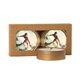 aerial view a group of scented candle 2- pack in kraft window box, image 4 of 5