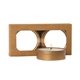 aerial view a group of scented candle 2- pack in kraft window box, image 5 of 5