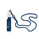 aerial view a group of economy lip balm with cord lanyard, image 3 of 6