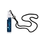 aerial view a group of economy lip balm with cord lanyard, image 5 of 6