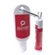 a group of kit 1 oz spf30 sunscreen lotion with carabiner and spf15 lip balm