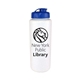 aerial view a group of 32 oz sports bottle with flip top cap, image 3 of 15