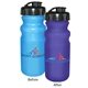 aerial view a group of sun fun 20 oz cycle bottle with flip top cap, full color digital direct, image 5 of 16