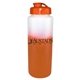 aerial view a group of mood(tm) 32 oz sports bottle with flip top cap, image 5 of 17