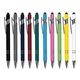 aerial view a group of iwriter(r) exec - stylus soft touch rubberized metal ball point pen, image 2 of 2