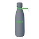 aerial view a group of 17 oz matte finish stainless steel bottle with silicone strap, image 2 of 13