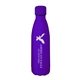 aerial view a group of 17 oz matte finish stainless steel bottle with silicone strap, image 8 of 13