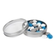 a group of 1.5 oz color choice mms(r) in silver tin