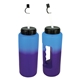 aerial view a group of 32 oz mood grip water bottle with flexible straw, image 7 of 9