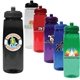 aerial view a group of 30 oz poly - saver pet bottle with push n pull cap, full color digital, image 1 of 22