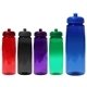 aerial view a group of 30 oz poly - saver pet bottle with push n pull cap, full color digital, image 3 of 22