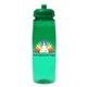 aerial view a group of 30 oz poly - saver pet bottle with push n pull cap, full color digital, image 5 of 22