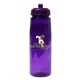 aerial view a group of 30 oz poly - saver pet bottle with push n pull cap, full color digital, image 6 of 22