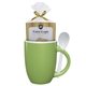 aerial view a group of 12 oz spooner mug with mug cake, image 6 of 24
